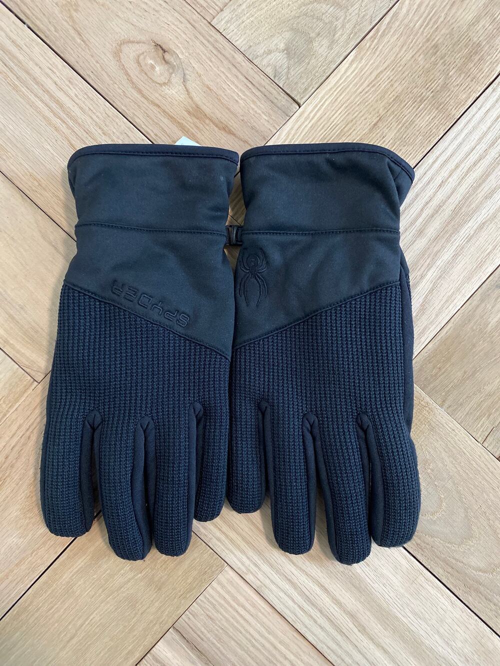 NWT Spyder Men’s Fleece Lined Gloves Black Size XL Winter Ski